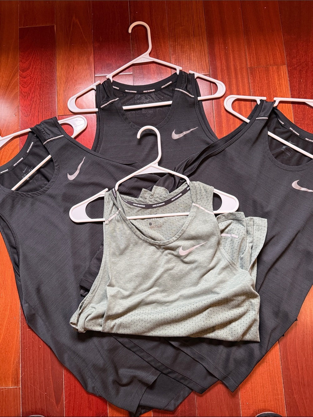 Nike men’s Athletic Tank Tops - Black & Light Green